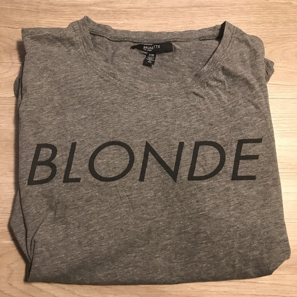 Brunette The Label Ryan Grey Cotton Tee